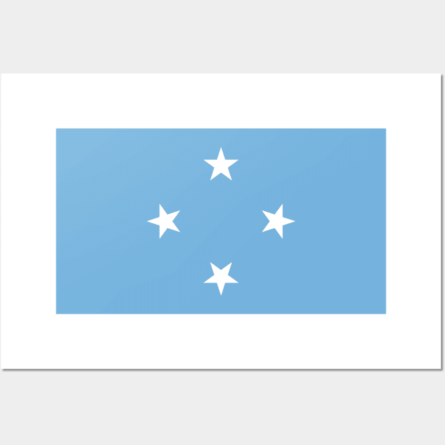 Flag of Micronesia Wall Art by COUNTRY FLAGS